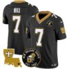 Saints EST. 1967 Patch Vapor Jersey – All Stitched – Black – Taysom Hill Jersey