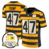 Pittsburgh Steelers Throwback 2024 Vapor Limited Jersey – All Stitched – Bumble Bee – Donald Trump Jersey