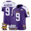 Minnesota Vikings Kings Of The North Patch Vapor Limited Jersey V3 – All Stitched – Purple Alternate – J.J. McCarthy Jersey