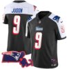 Patriots 1996 Throwback State Patch Vapor Jersey – All Stitched – Black Alternate – Matthew Judon Jersey