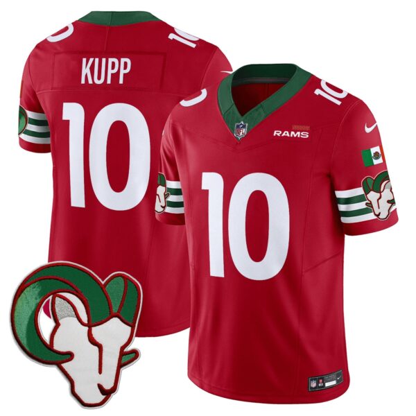 Rams Mexico Vapor Limited Jersey – All Stitched – Red – Cooper Kupp Jersey
