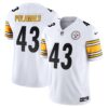 Steelers Vapor Limited Jersey – All Stitched – White – Troy Polamalu Jersey