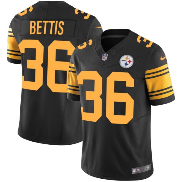 Steelers Vapor Limited Jersey – All Stitched – Color Rush – Jerome Bettis Jersey