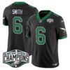 Philadelphia Eagles Kelly Green 2024 NFC East Division Champions Vapor Limited Jersey V2 – All Stitched – Black – DeVonta Smith Jersey