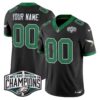 Philadelphia Eagles Kelly Green 2024 NFC East Division Champions Vapor Limited Custom Jersey V2 – All Stitched – Black Jersey