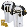 Saints 1987 Legacy Cool Base Jersey – All Stitched – Inverted – Alvin Kamara Jersey