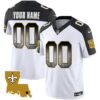 Saints 1987 Legacy Arch Smoke Custom Jersey – All Stitched – Inverted Jersey