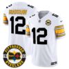 Steelers 2024 Vapor Limited Jersey – Est 1933 Patch – All Stitched – 1975 White – Terry Bradshaw Jersey