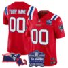 Patriots Bill Belichick 6x Champions Patch Vapor Custom Jersey – All Stitched – Red Jersey