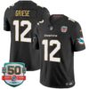 Dolphins Gold Trim Vapor Limited Jersey – All Stitched – Black – Bob Griese Jersey