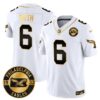 Philadelphia Eagles 2024 Throwback Gold Vapor Limited Jersey – Est. 1933 Patch – All Stitched – White Gold – DeVonta Smith Jersey