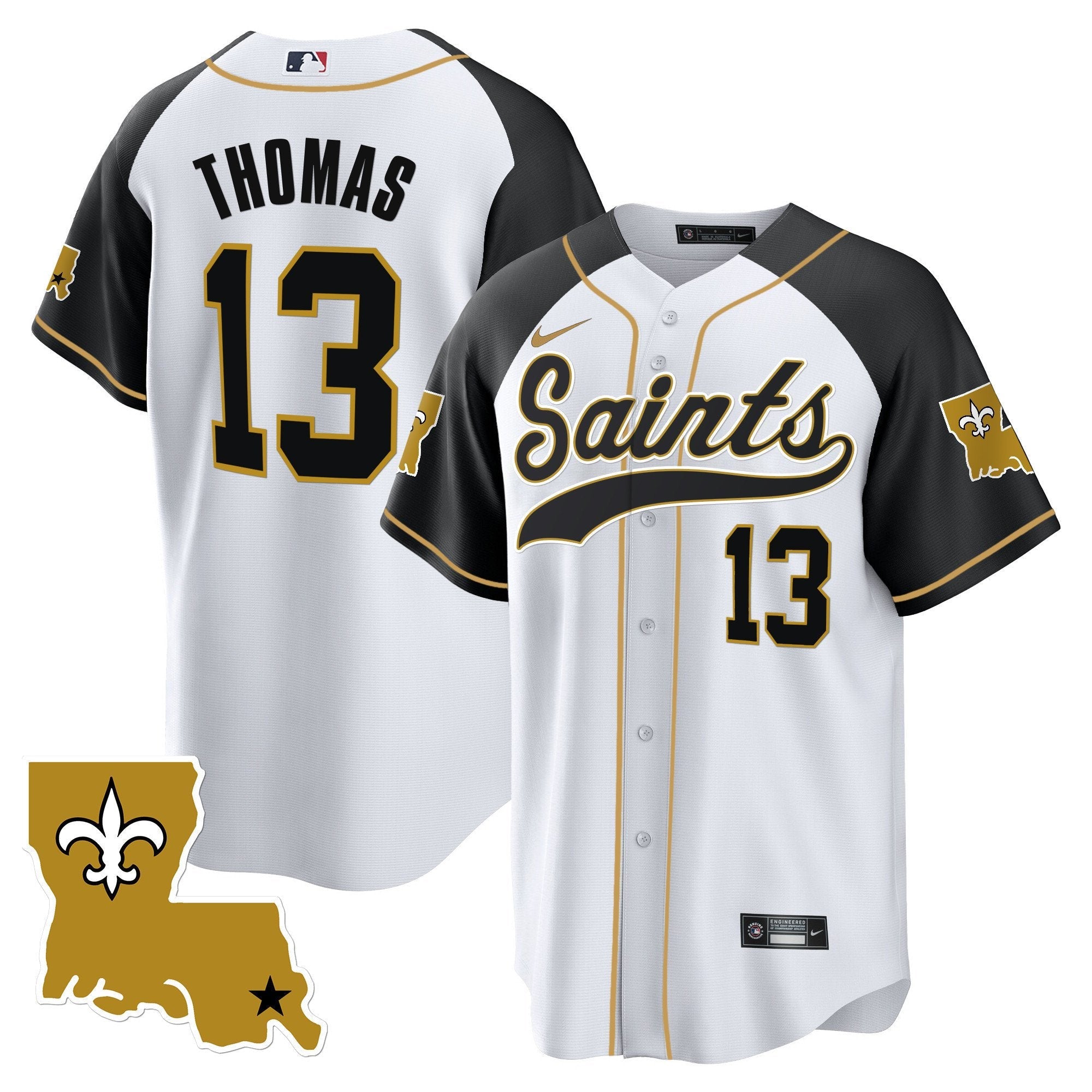 Saints 1987 Legacy Cool Base Jersey – All Stitched – Inverted – Michael Thomas Jersey