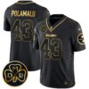 Steelers DMR Patch Gold Vapor Limited Jersey – All Stitched – Black Gold – Troy Polamalu Jersey