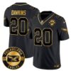 Philadelphia Eagles 2024 Throwback Gold Vapor Limited Jersey – Est. 1933 Patch – All Stitched – Black Gold – Brian Dawkins Jersey