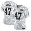 New York Giants 2024 Salute to Service Vapor Limited Jersey – Arctic Camo – All stitched – Kamala Harris Jersey