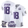 Minnesota Vikings Kings Of The North Patch Vapor Limited Jersey V3 – All Stitched – Winter Warrior – Justin Jefferson Jersey