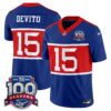 New York Giants ‘Century Red’ 100th Season Commemorative Vapor Jersey – All Stitched – Royal – Tommy DeVito Jersey