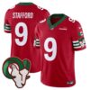 Rams Mexico Vapor Limited Jersey – All Stitched – Red – Matthew Stafford Jersey
