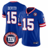 Giants Logo Patch Limited Jersey – All Stitched – Royal – Tommy DeVito Jersey