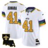 Saints 2024 New Orleans City Vapor Limited Jersey – All Stitched – White – Alvin Kamara Jersey