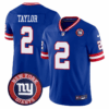 Giants Logo Patch Limited Jersey – All Stitched – Royal – Tyrod Taylor Jersey