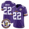 Minnesota Vikings 2024 Vapor Limited Jersey V2 – Est. 1961 Patch – All Stitched – Purple – Harrison Smith Jersey