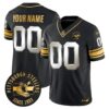 Pittsburgh Steelers Throwback 1933 Patch Gold Vapor Limited Custom Jersey – All Stitched – Black Limited Jersey