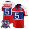 New York Giants ‘Century Red’ 100th Season Commemorative Vapor Jersey – All Stitched – Red Alternate – Kayvon Thibodeaux Jersey