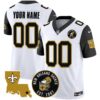 Saints EST. 1967 Patch Vapor Custom Jersey – All Stitched – Black Sleeves Jersey