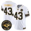Pittsburgh Steelers Throwback 1933 Patch Gold Vapor Limited Jersey – All Stitched – White Gold – Troy Polamalu Jersey