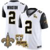 Saints Vapor Limited Jersey – New Orleans Patch – All Stitched – Black Sleeves – Jameis Winston Jersey