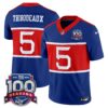 New York Giants ‘Century Red’ 100th Season Commemorative Vapor Jersey – All Stitched – Royal – Kayvon Thibodeaux Jersey