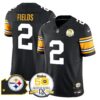 Steelers 50th Anniversary Of Super Bowl IX & Map Patch Vapor Limited Jersey – All Stitched – 1975 Throwback – Justin Fields Jersey