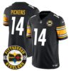 Steelers 2024 Vapor Limited Jersey – Est 1933 Patch – All Stitched – Black – George Pickens Jersey