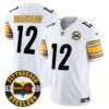 Steelers 2024 Vapor Limited Jersey – Est 1933 Patch – All Stitched – White – Terry Bradshaw Jersey