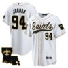 Saints 1987 Legacy Cool Base Jersey – All Stitched – White – Cameron Jordan Jersey