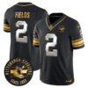 Pittsburgh Steelers Throwback 1933 Patch Gold Vapor Limited Jersey – All Stitched – Black Limited – Justin Fields Jersey