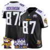 Minnesota Vikings Kings Of The North Patch Vapor Limited Jersey V3 – All Stitched – Black Alternate – T.J. Hockenson Jersey