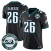 Eagles 2024 Vapor Limited Jersey – Est. 1933 Patch – All Stitched – Black – Saquon Barkley Jersey