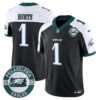 Eagles 2024 Vapor Limited Jersey – Est. 1933 Patch – All Stitched – Black Alternate – Jalen Hurts Jersey