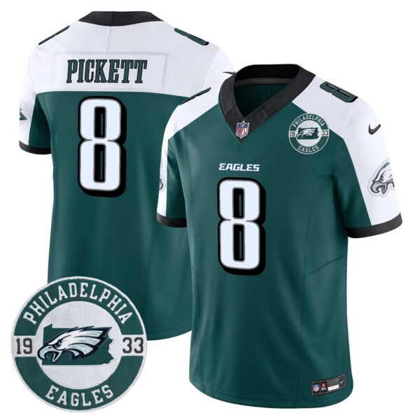 Eagles 2024 Vapor Limited Jersey – Est. 1933 Patch – All Stitched – Alternate – Kenny Pickett Jersey