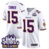 Minnesota Vikings King Of The North Patch Throwback Game Jersey – All Stitched – White – Dallas Turner Jersey