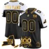 New York Giants 100th Season & State Patch Gold Vapor Limited Custom Jersey – All Stitched – Alternate Jersey