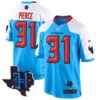 Houston Texans 2024 Texas Patch Game Jersey – All Stitched – Blue Alternate – Dameon Pierce Jersey