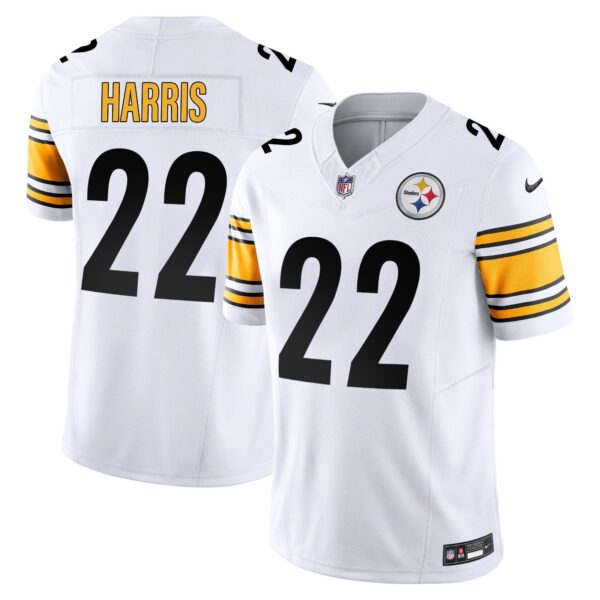 Steelers Vapor Limited Jersey – All Stitched – White – Najee Harris Jersey