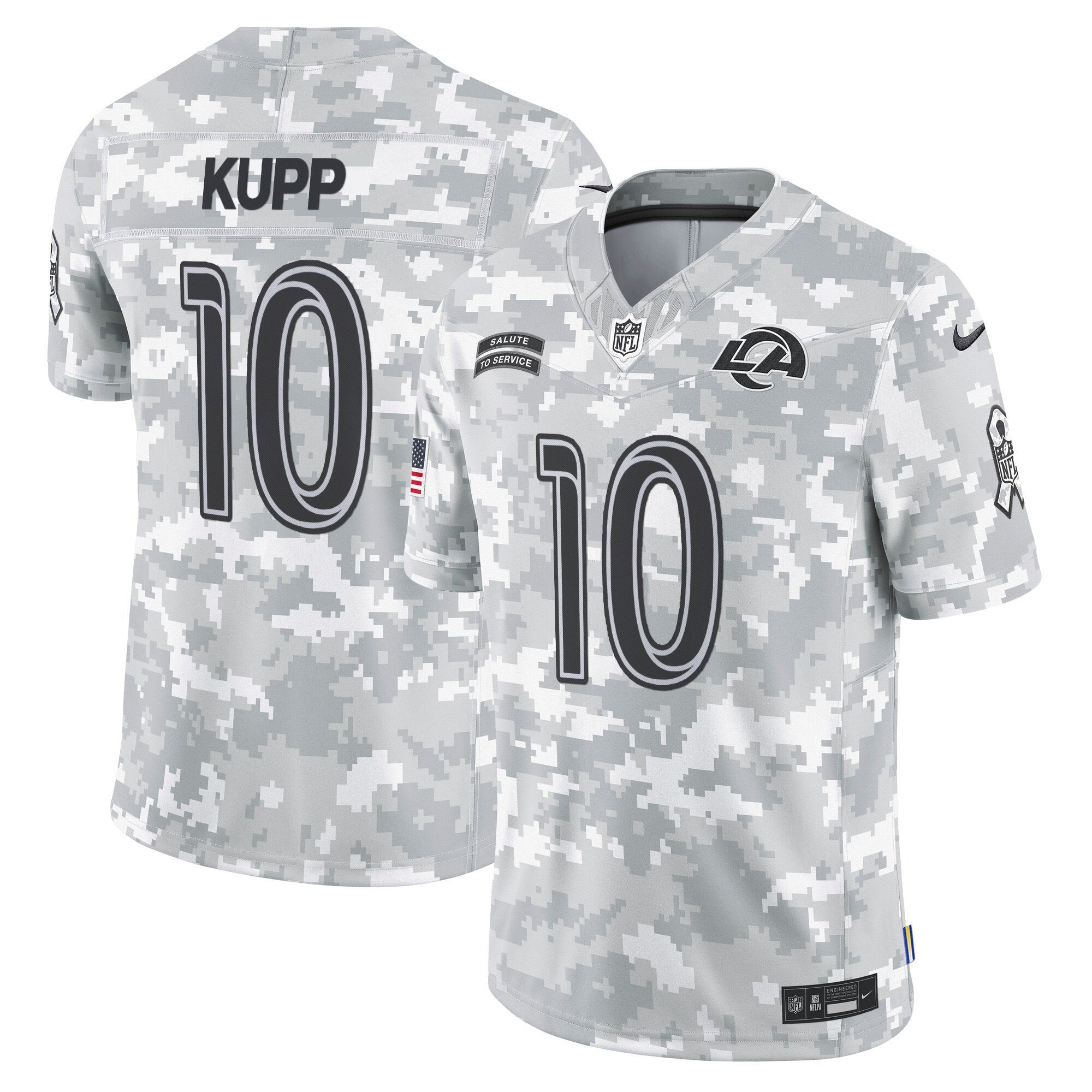 Rams 2024 Salute to Service Vapor Limited Jersey – Arctic Camo – All Stitched – Cooper Kupp Jersey