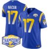 Los Angeles Rams 2024 NFC West Division Champions Vapor Limited Jersey – All Stitched – Royal – Puka Nacua Jersey