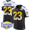 Los Angeles Rams 2024 NFC West Division Champions Vapor Limited Jersey – All Stitched – Black Alternate – Kyren Williams Jersey