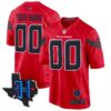 Houston Texans 2024 Texas Patch Game Custom Jersey – All Stitched – Red Jersey