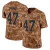 Kansas City Chiefs 2024 Salute to Service Vapor Limited Jersey – All stitched – Brown Camo – Donald Trump Jersey